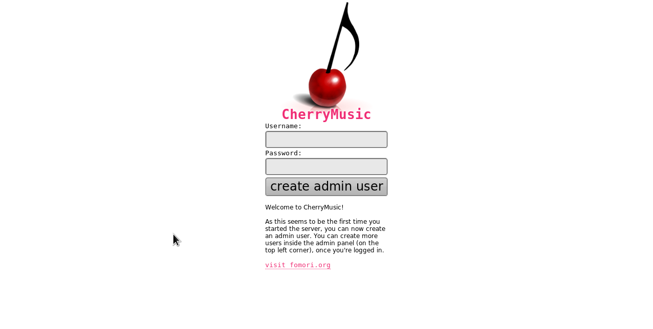 cherrymusic-initial_login
